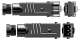 SOMFY 9021222 Kit prises Hirschmann Male + Femelle 3 ples + terre - IP54