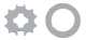 GAPOSA AXG7BAT2 Adaptateur pour moteur 50 pour tube : Rond 70 mm