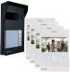 GOLMAR  GS 5440/ART4 XLIT Kit vid�o SOUL 4 appels avec moniteurs 4.3 pouces - ART4H/L (contr�le des acc�s par badges)