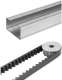 LIFTMASTER 8240CR5 RAIL EN C, 2 PIECES, pour ouverture  3.9m maxi - courroie