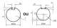 NICE 515.26200 Couronne et roue pour tube rond welser 63 mm, Deprat 62 mm pour moteurs ERA 45mm