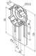 NICE 535.10037/A Support compact, rglable (tourn  90) 