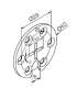 NICE 523.10015 Support circulaire avec trou en croix