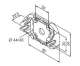 NICE 525.10052 Support en plastique  encastrer (doit tre coupl  l'art. 523.10014). Max 30 Nm