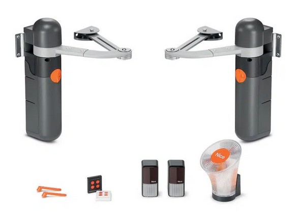 NiceHome ALTO100 Kit de motorisation Alto 100 pour portail � deux battants de 100 kg max ou 1,6 m de largeur max chacun