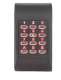 XPR XS-K-MF-RS Gamme Xsmart - Clavier + Lecteur RFID MF 13.56 MHz - montage en saillie - touches métalliques rétroéclairées - RS485 - Black - Borniers