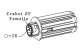 ZURFLUHFELLER A322D Embout ZF64 escamotable Crabot femelle - Porte roulement D28